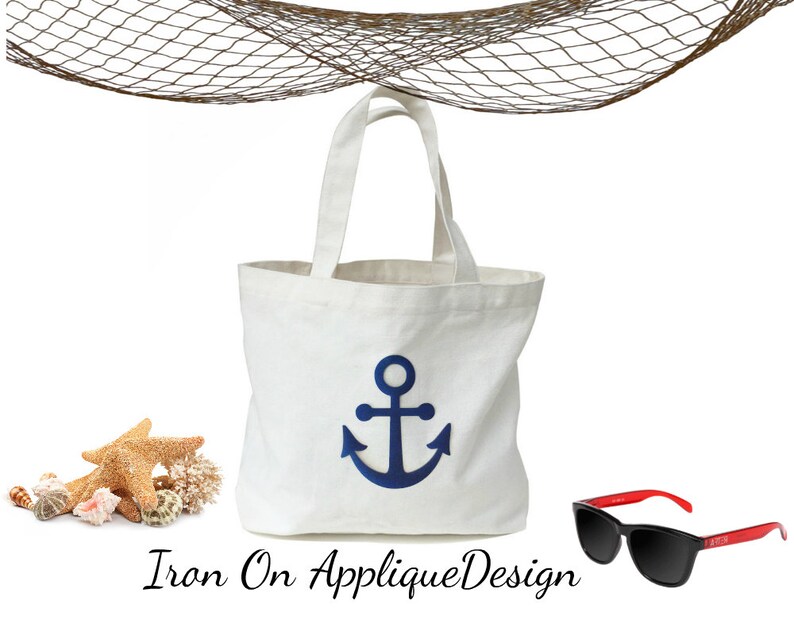 DIY Craft Kit, Iron On Nautical Anchor, Applique Design for Wedding Decor and Party Favors image 10