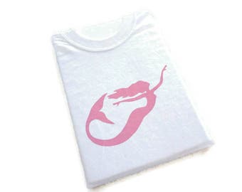 Iron On Mermaid Applique, Girls DIY T Shirt Applique Design, Mermaid Gift for Girls, Mermaid Pillow, Mermaid Tote Bag, DIY Birthday Gift