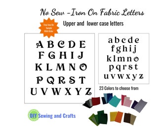 Iron On Fabric Letter Patches: DIY Applique, Monogram & Name Designs