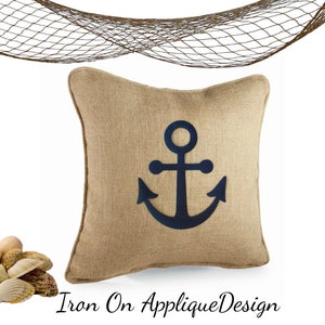 DIY Craft Kit, Iron On Nautical Anchor, Applique Design for Wedding Decor and Party Favors image 4