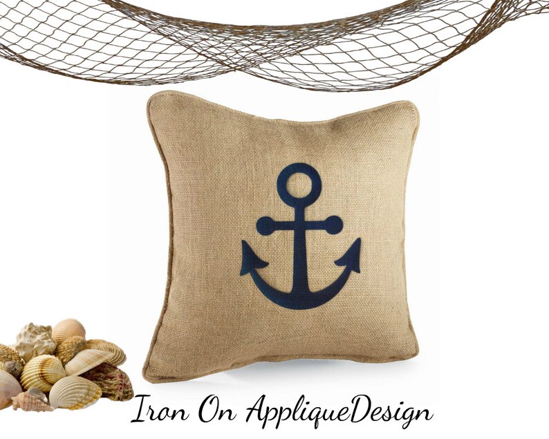 DIY Craft Kit, Iron On Nautical Anchor, Applique Design for Wedding Decor and Party Favors image 4