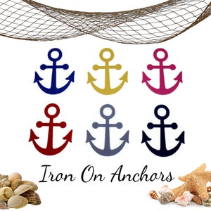 DIY Craft Kit, Iron On Nautical Anchor, Applique Design for Wedding Decor and Party Favors image 8