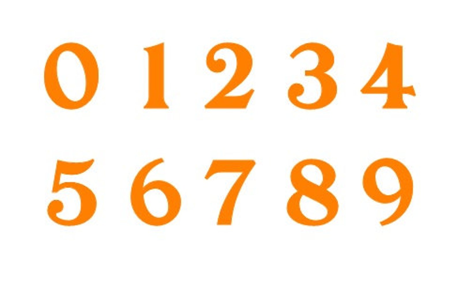 Iron on Individual Numbers Fabric Applique Numbers DIY Iron - Etsy