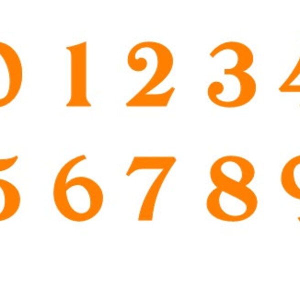 Iron on Fabric Numbers - Etsy