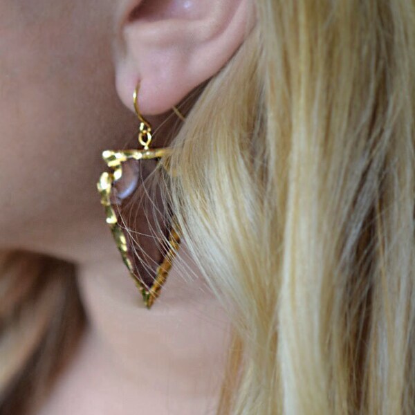 Arrowhead earrings