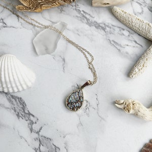 Abalone shell necklace gold filled shell necklace layering necklace for beach, long boho necklace, mermaid necklace