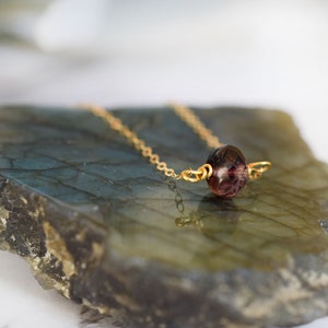 amethyst necklace February birthstone necklace gold amethyst necklace amethyst crystal necklace dainty gold necklace simple crystal necklace image 6