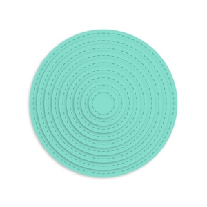 Nested Stitched Circles SVG Digital Download image 1