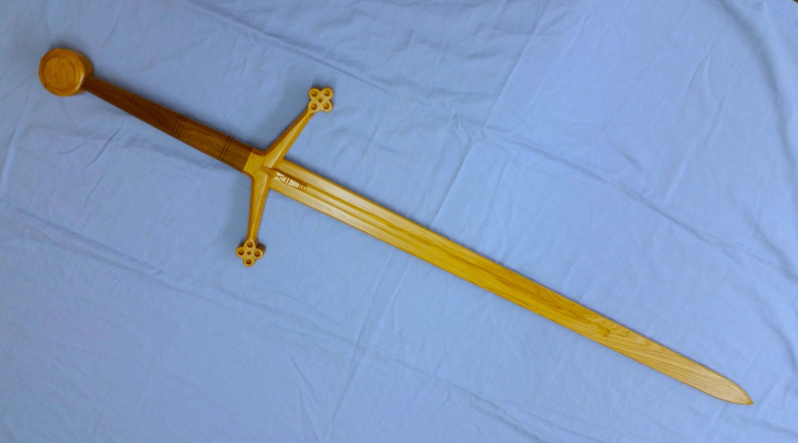 Scottish Claymore Wooden Sword Hema larp waster display. Etsy