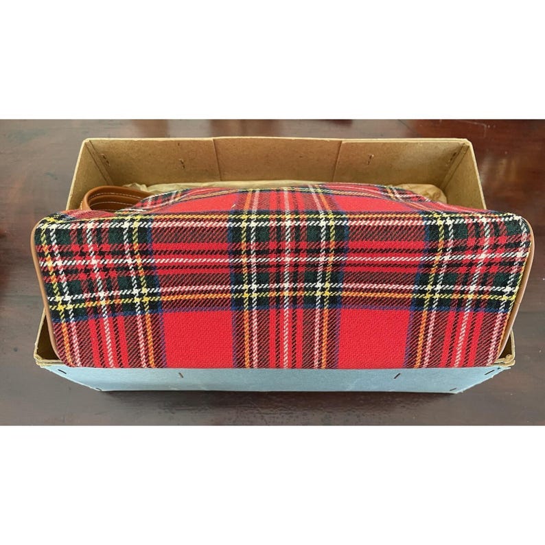 R.W. Forsyth Dinburgh Glasgow Molmax Scottish Red Plaid Shoulder Bag Coin Pouch image 6