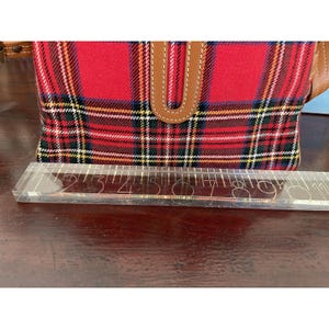 R.W. Forsyth Dinburgh Glasgow Molmax Scottish Red Plaid Shoulder Bag Coin Pouch image 13