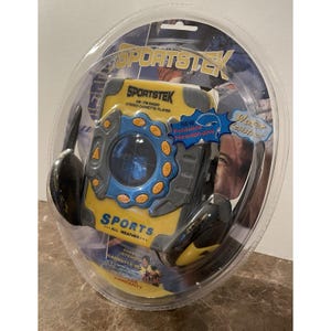 Vintage Sportstek AM/FM Radio Stereo Cassette Player Walkman w Headphones SEALED