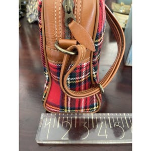 R.W. Forsyth Dinburgh Glasgow Molmax Scottish Red Plaid Shoulder Bag Coin Pouch image 14