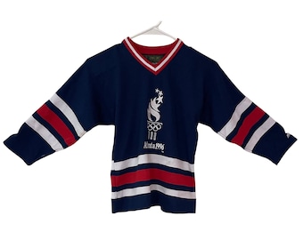 Vtg Starter Atlanta 1996 Olympic Games Jersey Blue Red Collectible Youth M Unise