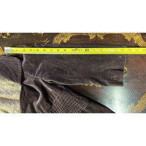 Anthropologie Elevenses Brown Velvet Victorian Peplum Crop Jacket Boho Chic 4 image 8
