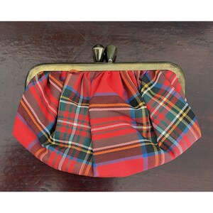 R.W. Forsyth Dinburgh Glasgow Molmax Scottish Red Plaid Shoulder Bag Coin Pouch image 8