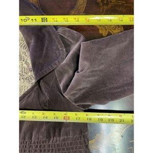 Anthropologie Elevenses Brown Velvet Victorian Peplum Crop Jacket Boho Chic 4 image 7