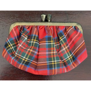 R.W. Forsyth Dinburgh Glasgow Molmax Scottish Red Plaid Shoulder Bag Coin Pouch image 9