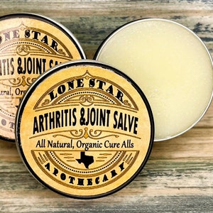 ARTHRITIS & Joint Relief Healing Menthol Essential Oil SALVE Lone Star Apothecary ORGANIC Balm Hand Oils Dixie Cowboy