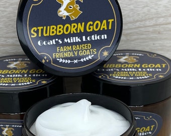 Stubborn Goat GOAT’S MILK Unscented Hand & Body Lotion Natural Organic Plant Based Cruelty Synthetic Free 6 oz Moisturizing