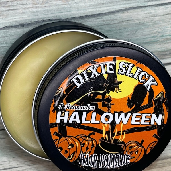 I REMEMBER … HALLOWEEN Limited Edition 4oz Oil Based Hair Pomade Rockabilly Styling Wax Grease Dixie Slick