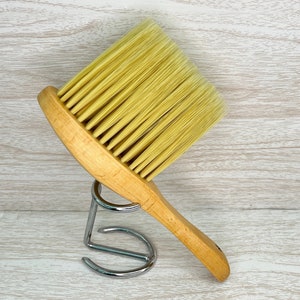 On Sale - USA Made Beech Wood Vegan Friendly Fiber Duster Sweep Barber Dusting Brush Powder Shaving Applicator Bristle Neck Car Detailing