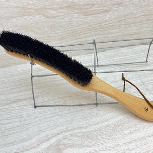 USA MADE Boar Hair Extra Long Brush 11” American Beechwood wood Bristle Soft Garment Hat Felt Neck Duster Body Dry Clothes Dixie Cowboy