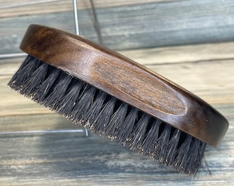 USA Made Black Walnut Wood BOAR Hair Wood Beard Bristle Brush - Etsy France