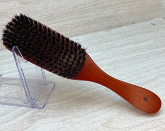 USA Made BOAR Hair Texas Oak Wood Handle Brush 9" Bristle Soft Medium Styling Wave Beard Multi-use Beard Dixie Cowboy