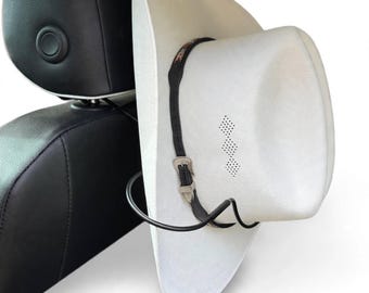 USA Made Car Truck Metal Cowboy Hat WALL HANGER Holder also holds caps fedora etc. Automobile Display Mounted Rack Hanging Hook Western