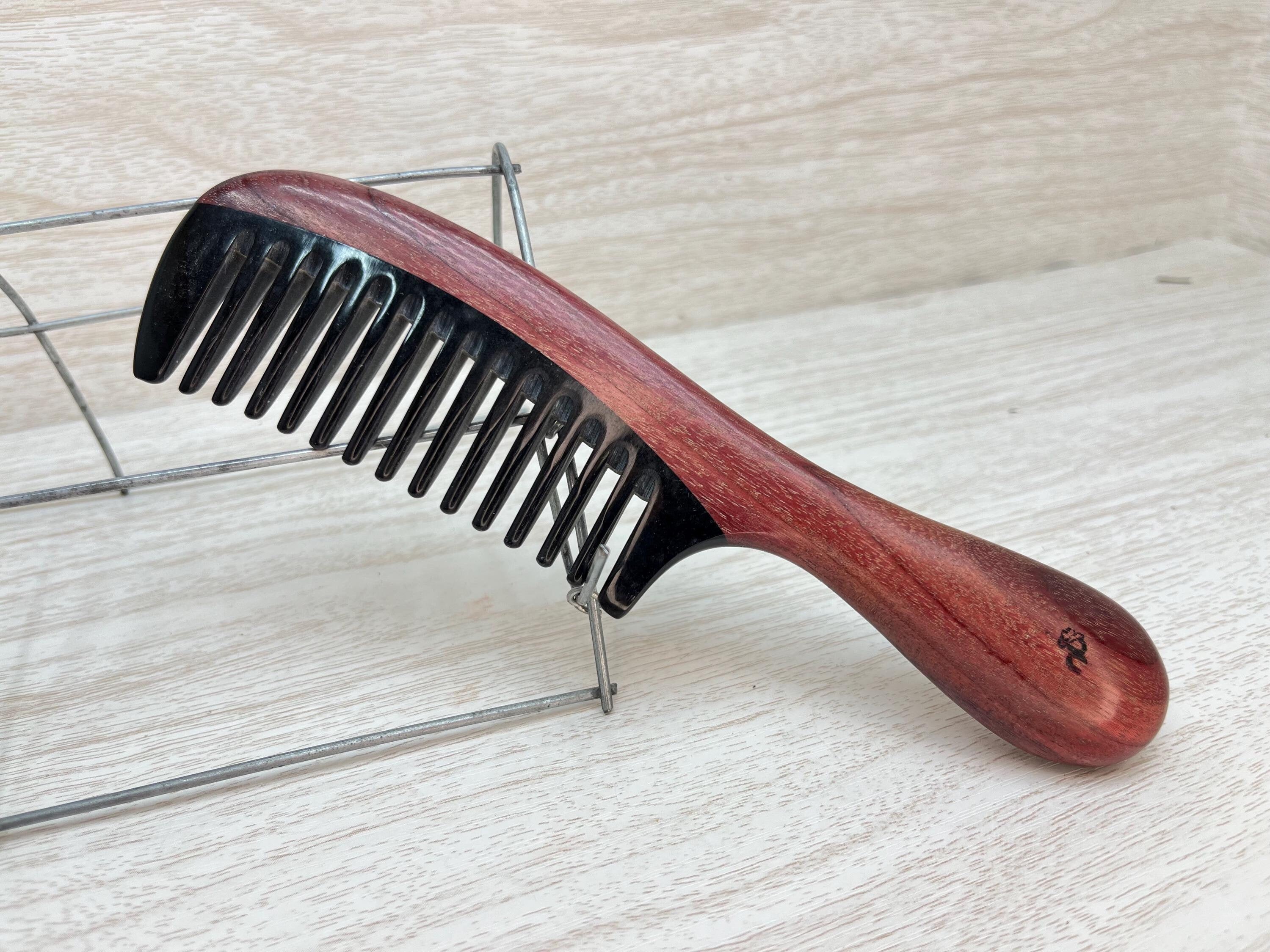 French Vintage Buffalo Horn Chic Hair Pin, Ponytail Maker, Barrette Buffalo Horn French Hair Clip - Etsy main image 2