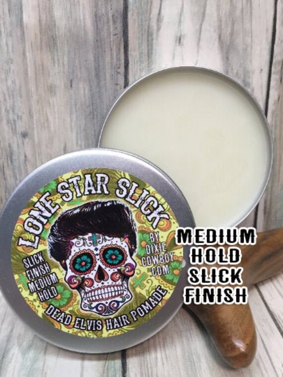 Dead Elvis Medium Hold Pomade Natural Organic Hair Lone Star Etsy