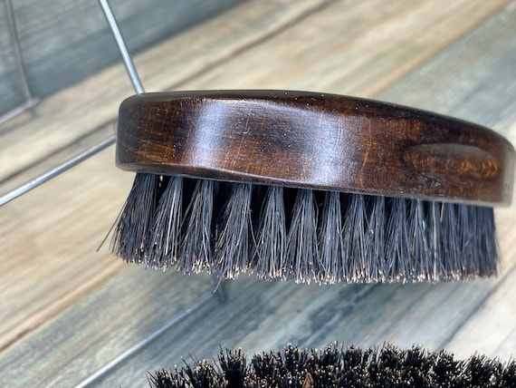 USA Made Black Walnut Wood BOAR Hair Wood Beard Bristle Brush
