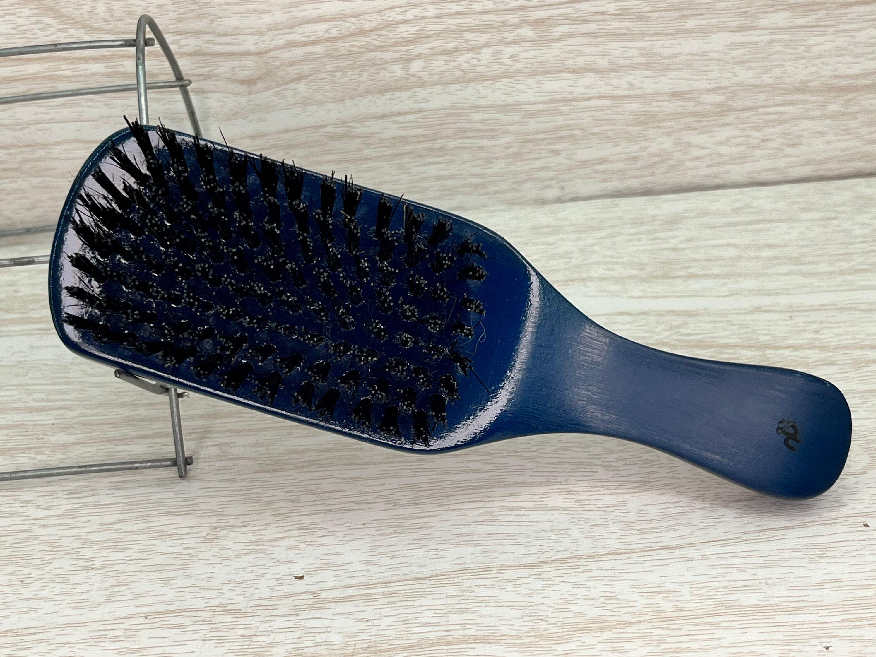 Club Hair Brush, Wave Hair Brush, Curved Oval Palm Brush Boar Bristles Brush  1