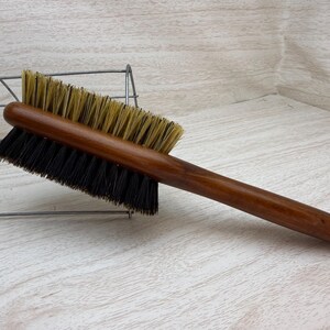 USA Made 2 Sided Boar Hair & Texas Oak Wood 8.5” Soft and Firm Smoothing Detangling Wet Dry Brush Hair Long Handle Beard Dixie Cowboy