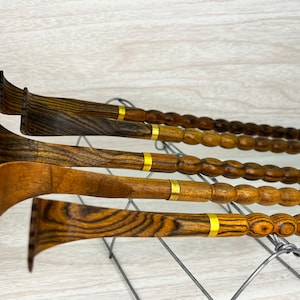 USA MADE Solid SANDALWOOD Wood Hand Carved Wood 17” Long Back Scratcher Backscratcher Dixie Cowboy