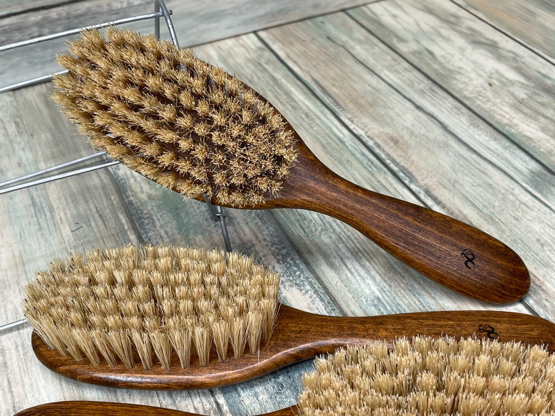 Wood Plant Dish Fiber Brush | Long Handle