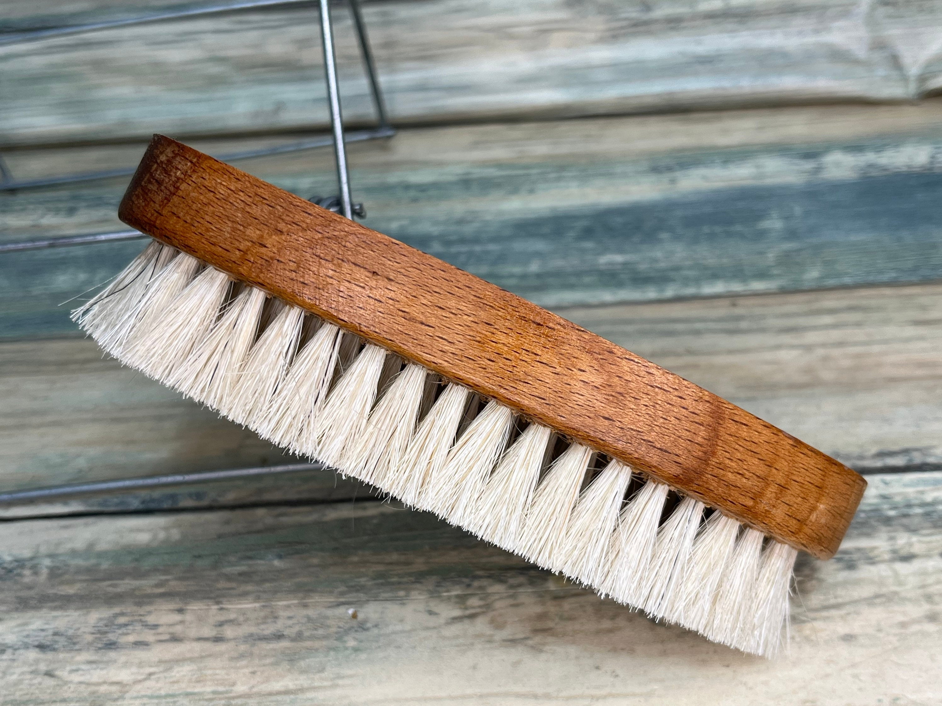 USA Made Beechwood and Horse Hair Wood Beard Bristle Brush BEARDS Body  Short Hair 5” Medium Soft Palm Military Dixie Cowboy