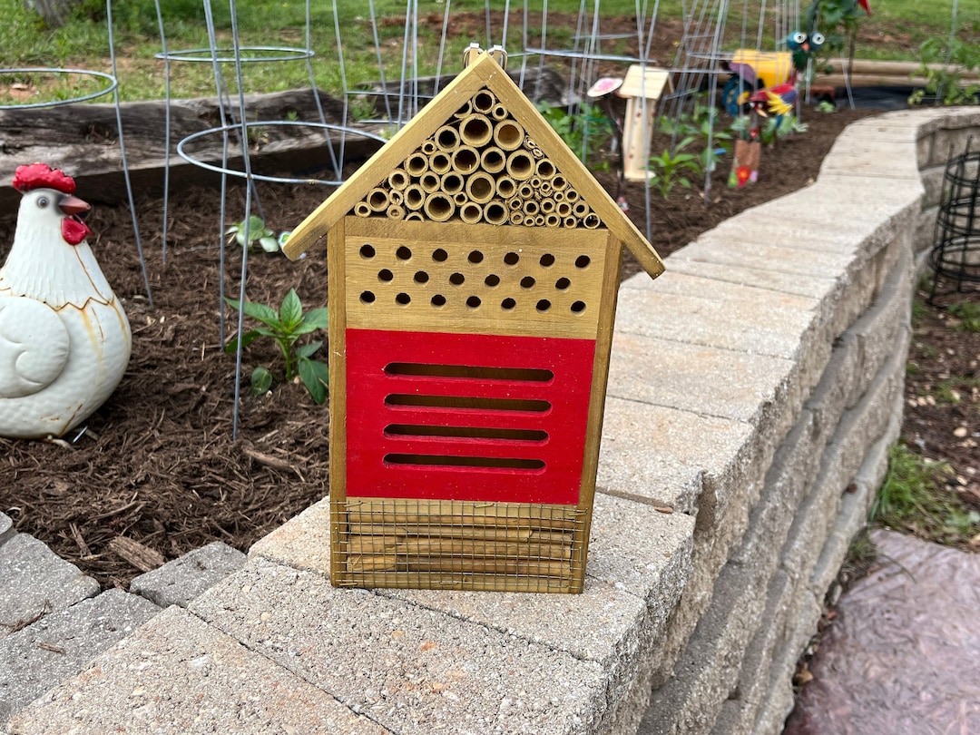 USA Made Handcrafted INSECT Home House Bee Lady Bug Garden BEE Habitat ...