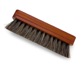 USA Made American BEECH Wood & HORSE Hair Brush Beechwood horsehair Bristle 5.5” Soft Stiffness Great for Head Beards Body and Skin