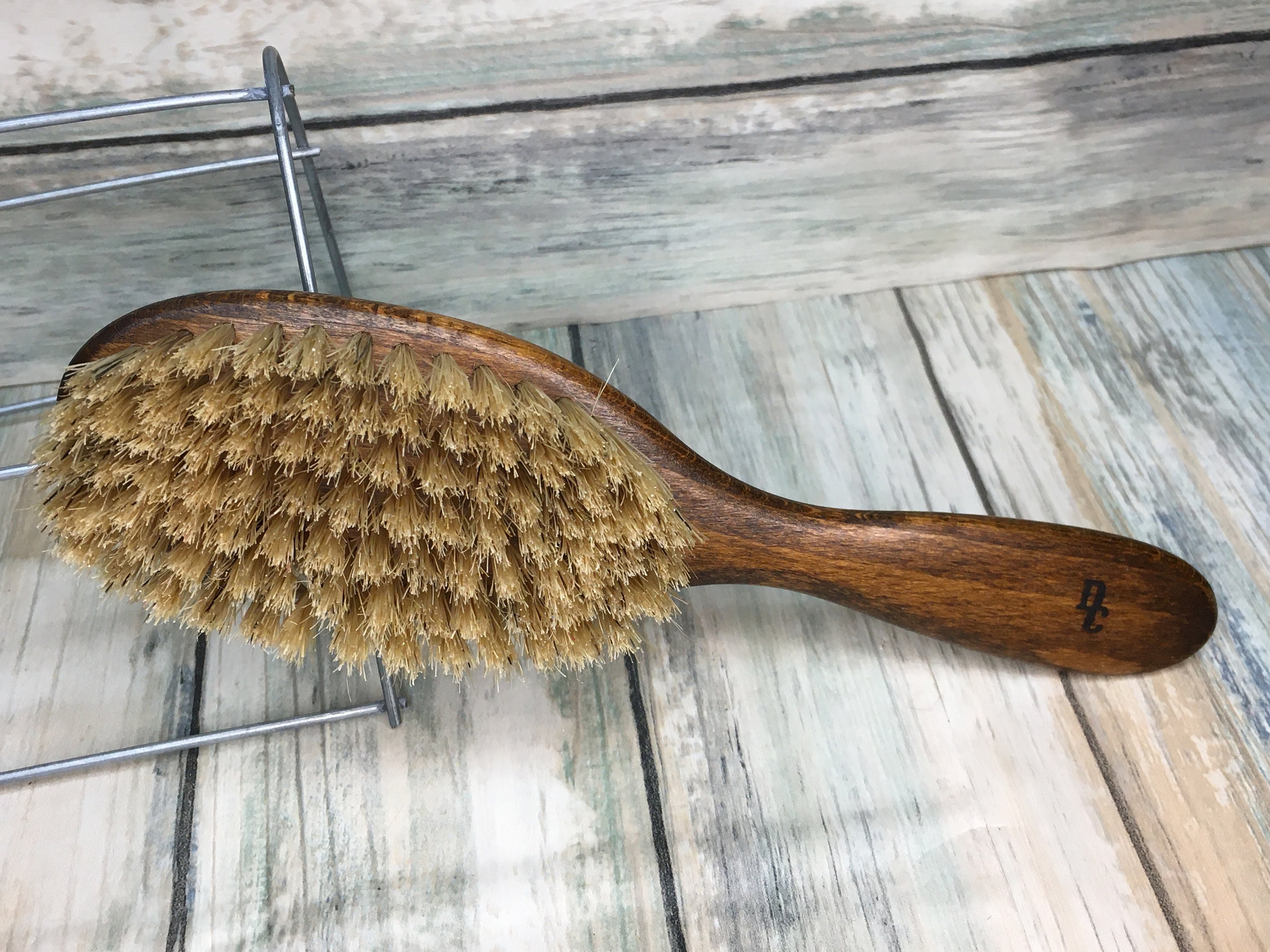USA Made NATURAL Rare Color BOAR Hair Brush Wood Long ...