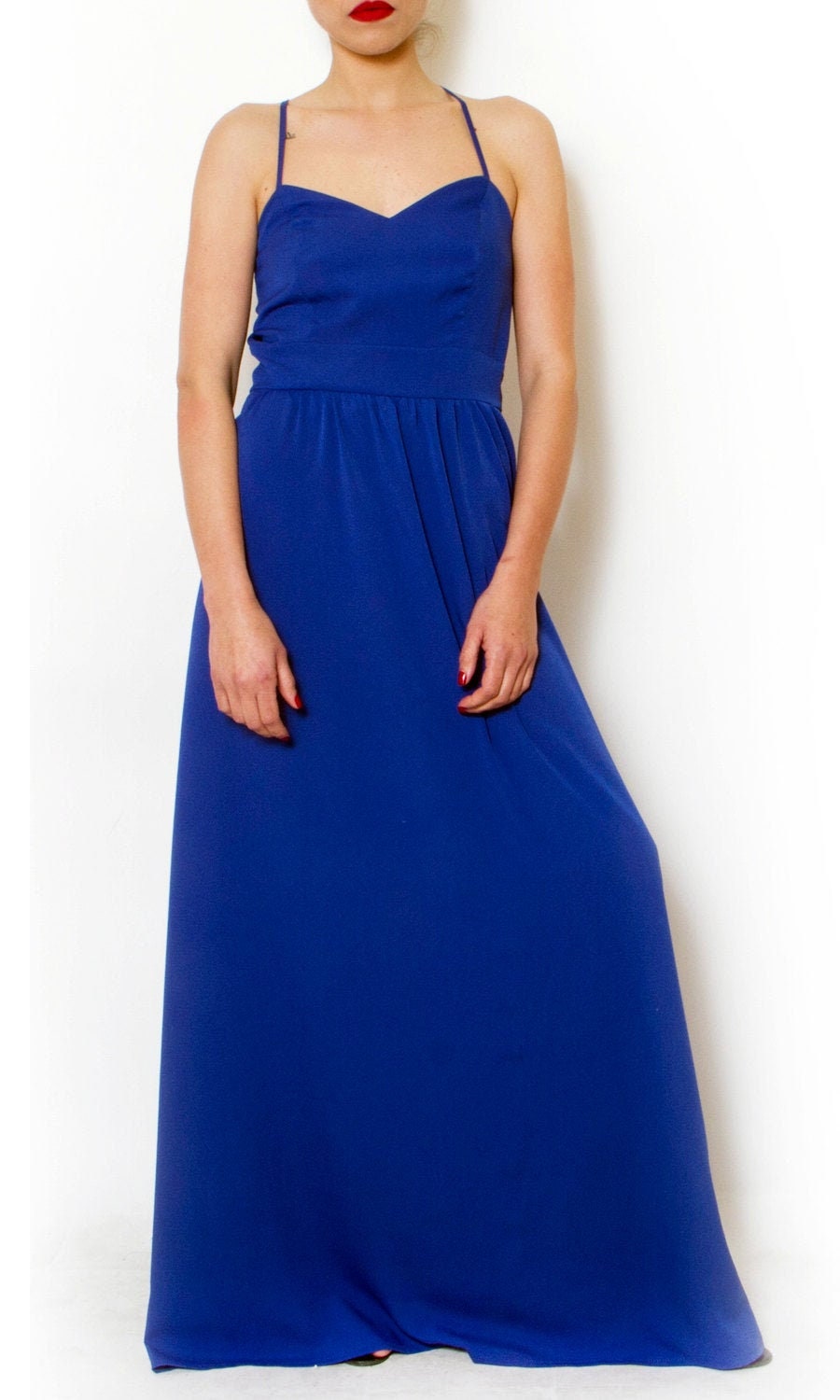cobalt blue formal dress plus size