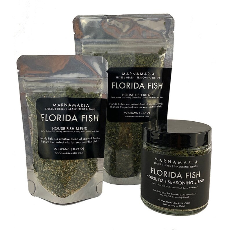 Florida Fish Lemon, Dill & Herb Fish Seasoning for White Fish, Salmon