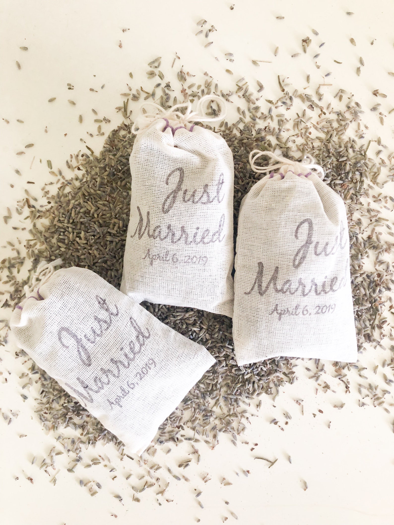 Customized French Lavender Sachet Muslin Bags for Wedding Etsy