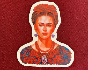 Frida Hermosa Sticker (3.5" X 4")