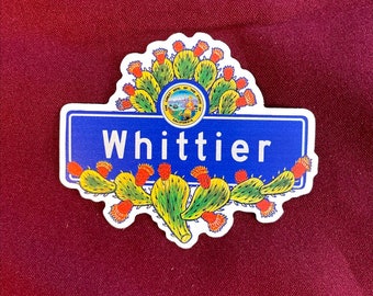 Whittier Sticker (4" X  3.5")