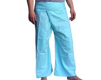 Thai Fisherman EXTRA LONG LENGTH! Pants Wrap Pants light blue