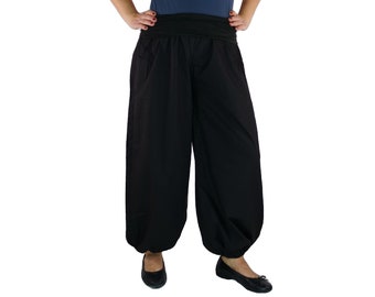 Pantalon de yoga Pantalon pompe coton noir