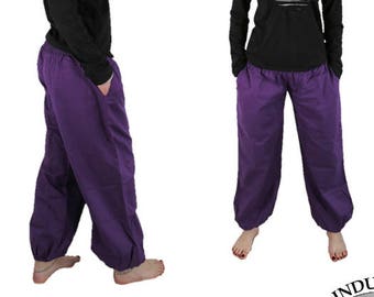 Women&#39;s Harem Pant Yoga Pant in solid purple