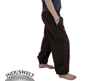 Women&#39;s Harem Pant Yoga Pant in solid brown